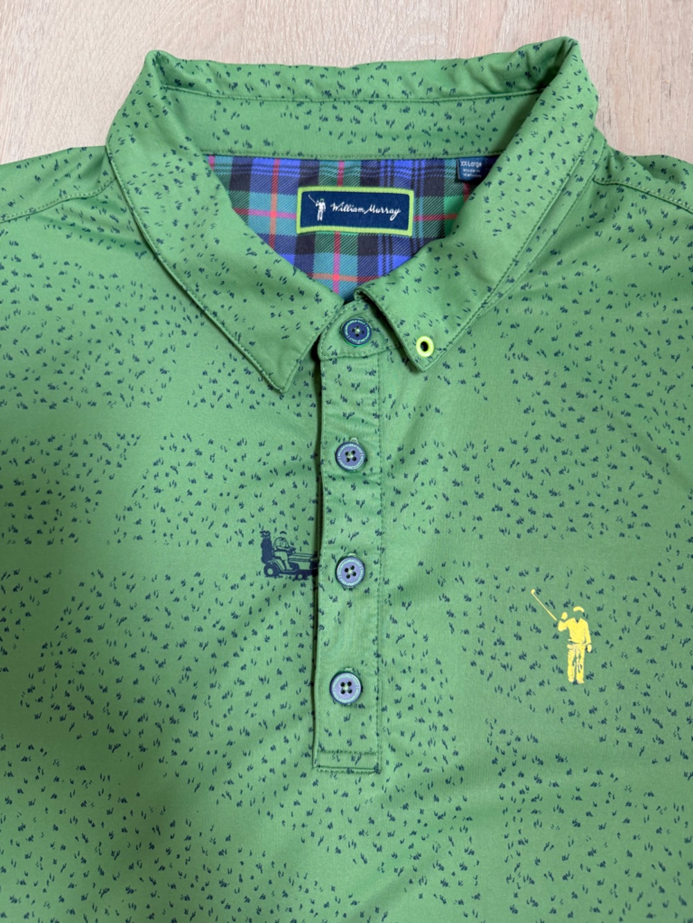 JUST A TRIM MEN'S POLO, William Murray Golf, EUC, XXL - Picture 7 of 13
